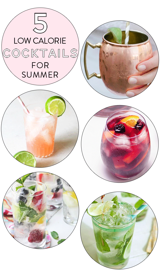 low calorie cocktails for summer. Charmingly Styled