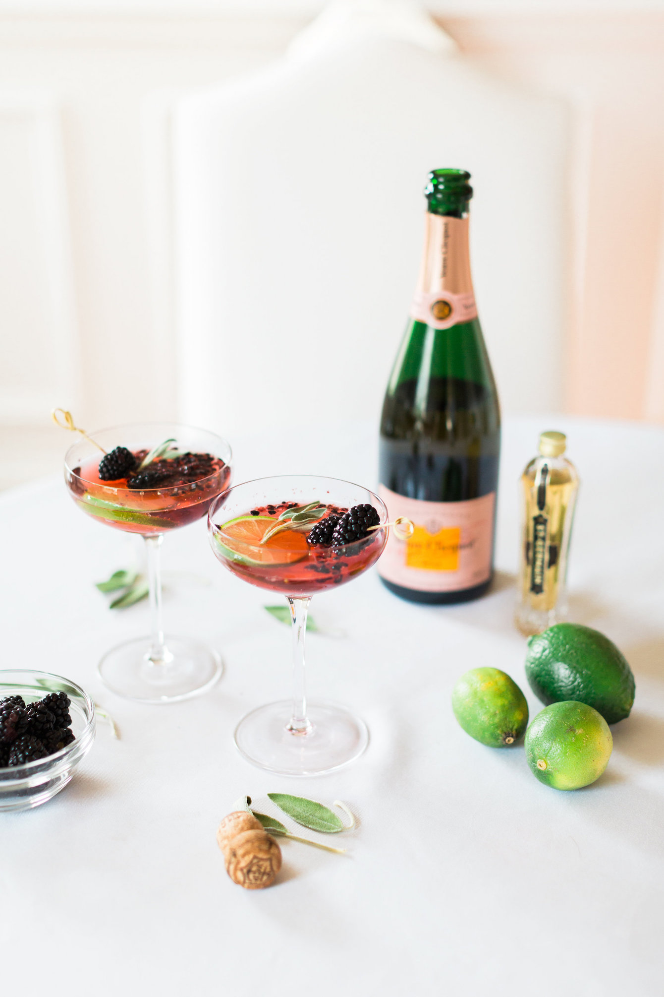 Charming Cocktails Rosé Blackberry Fizz Charmingly Styled